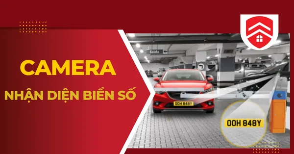 Camera nhận diện biển số xe Hikvision lắp tại cổng ra vào