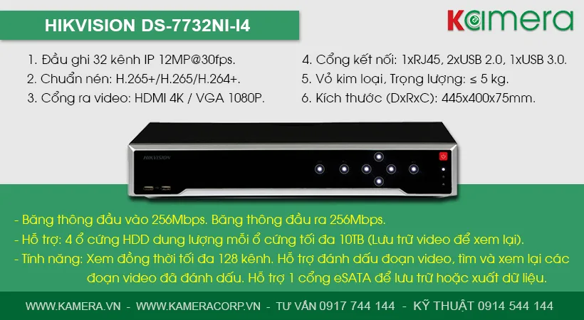 đầu Ghi Hikvision 32 Kênh