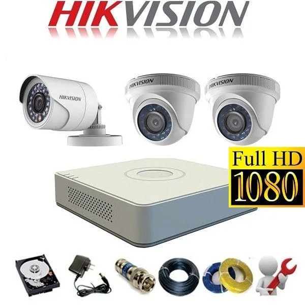 Trọn bộ 9 camera Hikvision 2Mp (HD 1080)