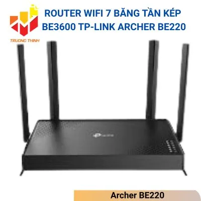Router Wifi 7 Băng tần kép BE3600 TP-Link Archer BE220