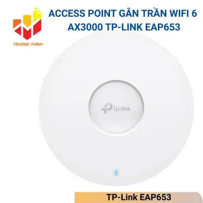 Access Point Gắn Trần WiFi 6 Băng Tần Kép AX3000 TP-Link EAP653