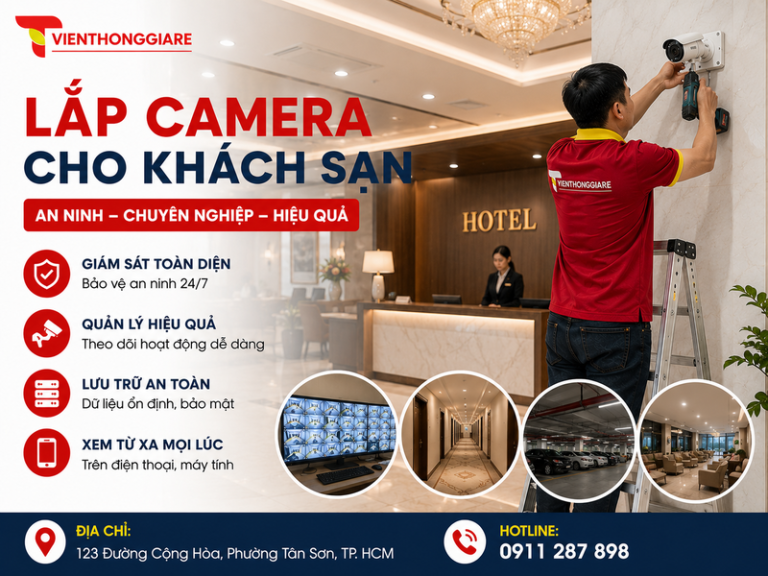 Lắp camera cho khách sạn giá rẻ chính hãng uy tín giá rẻ