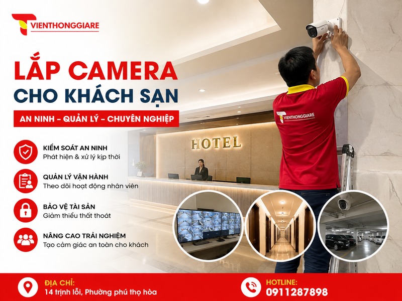 Lắp camera cho khách sạn là gì và vì sao cần triển khai ngay từ đầu