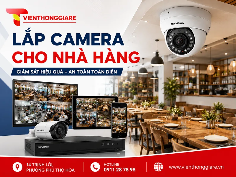 Lắp camera cho nhà hàng