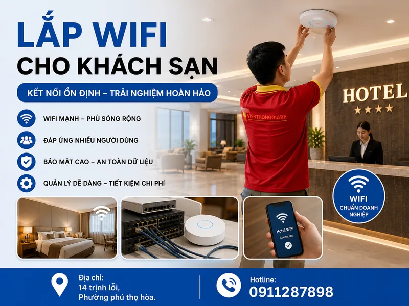 Lắp wifi cho khách sạn