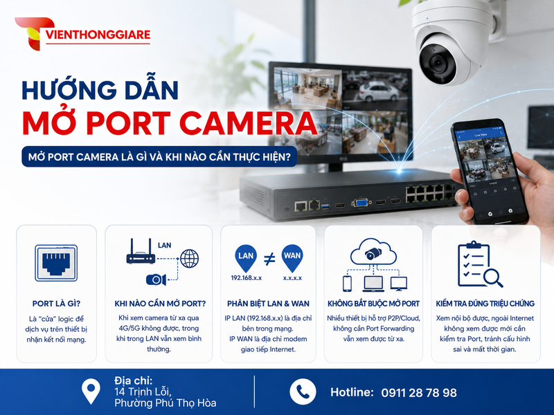Mở Port camera là gì và khi nào cần thực hiện?