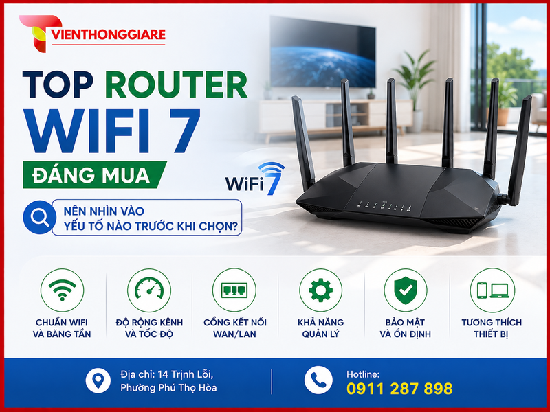 Top router Wifi 7 đáng mua: Nên nhìn vào yếu tố nào trước khi chọn?