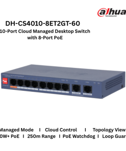 SWICTH POE DAHUA 8 PORT CS4010-8ET2GT-60